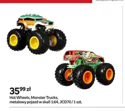Empik Metalowy pojazd Monster Trucks w skali 1:64 JCD70 Hot Wheels oferta
