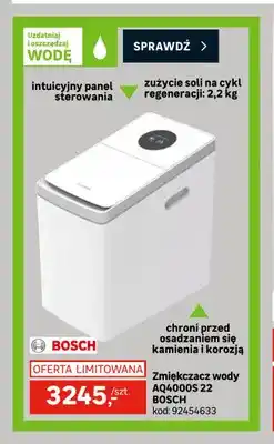 Leroy Merlin Zmiękczacz wody AQ4000S 22 Bosch oferta