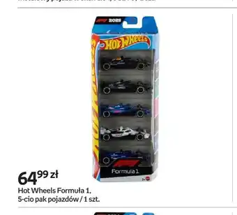 Pojazdy Formuła 1 5-pak Hot Wheels