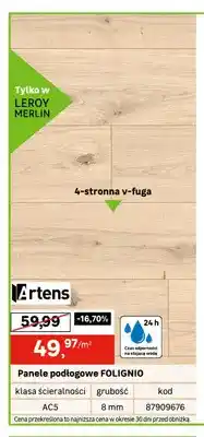 Leroy Merlin Panele podłogowe Folignio Artens oferta