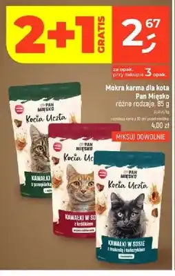 Dealz Mokra karma dla kota Pan Mięsko Kocia Uczta kawałki w sosie z królikiem oferta