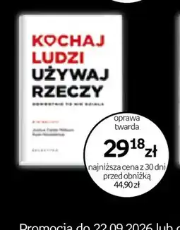 Empik Książka Kochaj ludzi używaj rzeczy oprawa twarda Galaktyka oferta