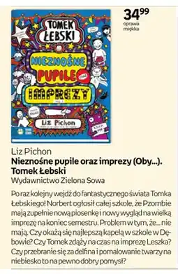 Empik Książka Nieznośne pupile oraz imprezy (Oby...). Tomek Łebski Liz Pichon oferta
