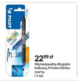 Empik Wymazywalny długopis kulkowy Frixion Clicker czarny Pilot oferta