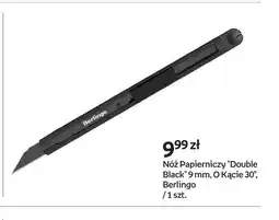 Empik Nóż papierniczy Double Black 9 mm o kącie 30° Berlingo oferta
