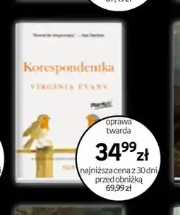 Empik Książka Korespondentka Virginia Evans Filia oferta