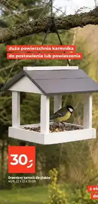 Dealz Drewniany karmnik dla ptaków 22x22x18 cm oferta