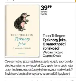 Empik Książka Tęsknoty jeża. O samotności i bliskości Toon Tellegen oferta