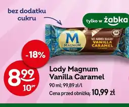 Żabka Lody Magnum Vanilla Caramel bez dodatku cukru oferta