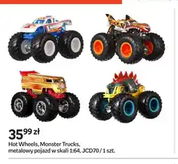 Empik Hot Wheels Monster Trucks metalowy pojazd w skali 1:64 JCD70 oferta
