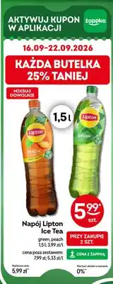Żabka Napój Lipton Ice Tea green oferta