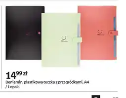 Empik Plastikowa teczka z przegródkami A4 Beniamin oferta