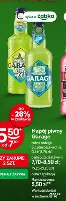 Żabka Napój piwny Garage oferta
