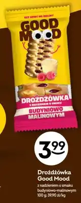 Żabka Drożdżówka Good Mood z nadzieniem o smaku budyniowo-malinowym oferta