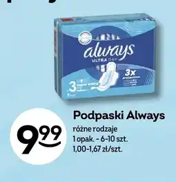 Żabka Podpaski Always oferta