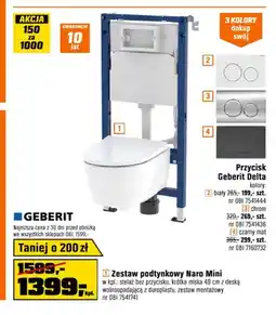 OBI Zestaw podtynkowy Naro Mini Geberit oferta