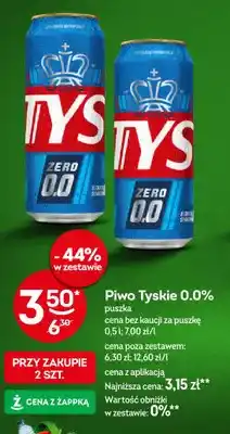 Żabka Piwo bezalkoholowe Tyskie oferta