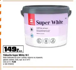 OBI Farba lateksowa do ścian i sufitów Tikkurila Super White oferta