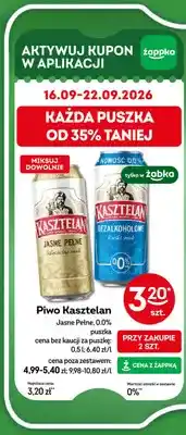 Żabka Piwo Kasztelan oferta