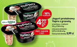 Żabka Jogurt proteinowy Yopro z granolą orzechowa oferta