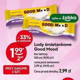 Żabka Lody śmietankowe Good Mood bez laktozy oferta