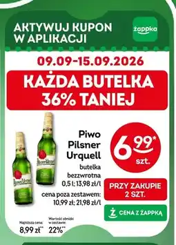 Żabka Piwo Pilsner Urquell oferta