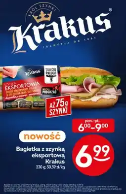 Żabka Bagietka z szynką eksportową Krakus oferta