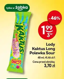 Żabka Lody Kaktus Long Polewka Sour oferta