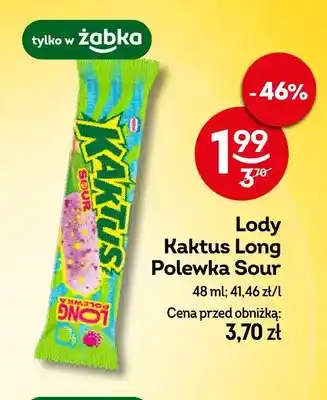 Żabka Lody Kaktus Long Polewka Sour oferta