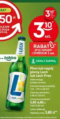 Żabka Piwo lub napój piwny Lech lub Lech Free oferta