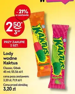 Żabka Lody wodne Kaktus Classic oferta