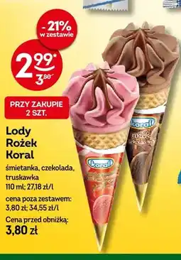 Żabka Lody Rożek śmietanka oferta