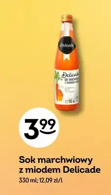 Żabka Sok marchwiowy z miodem Delicade oferta