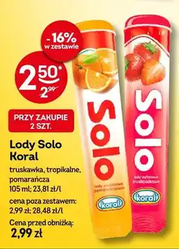 Żabka Lody Solo truskawka oferta