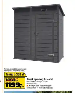OBI Domek ogrodowy Essential oferta