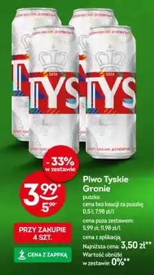 Żabka Piwo Tyskie Gronie oferta