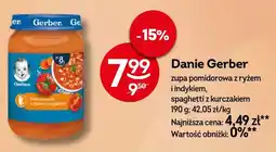 Żabka Danie Gerber zupa pomidorowa z ryżem i indykiem oferta