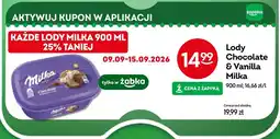 Żabka Lody Chocolate & Vanilla Milka oferta