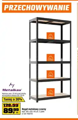OBI Regał metalowy czarny Metalkas oferta