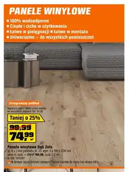 OBI Panele winylowe Dąb Zola oferta