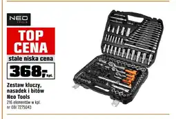 OBI Zestaw kluczy, nasadek i bitów Neo Tools 216 elementów oferta