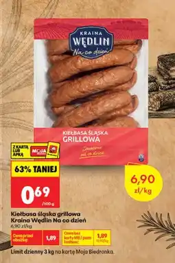 Biedronka Kiełbasa śląska grillowa Kraina Wędlin Na co dzień oferta