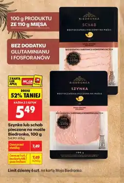 Biedronka Schab pieczony na maśle Biedronka oferta