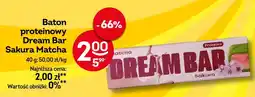 Żabka Baton proteinowy Dream Bar Sakura Matcha oferta