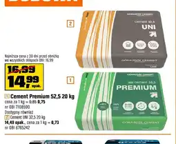 OBI Cement Premium 52,5 Górażdże oferta