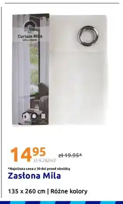 Action Zasłona Mila 135x260 cm Studio Home oferta
