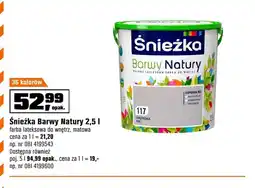 OBI Farba lateksowa do wnętrz Śnieżka Barwy Natury oferta