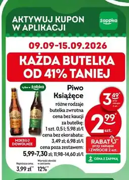 Żabka Piwo Książęce oferta