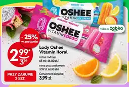 Żabka Lody Oshee Vitamin Koral czerwone winogrona - dragonfruit oferta
