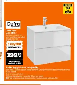 OBI Szafka Reggio 60 cm z umywalką Defra oferta